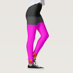 Leggings Neon Pant de mujeres con piernas cortadas