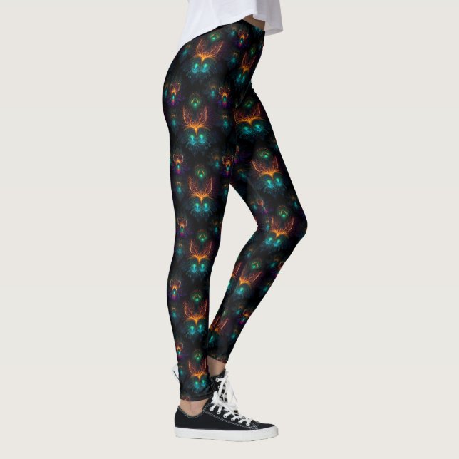 Leggings Neon Peacock Flor Flor Flor Leggom (Derecha)
