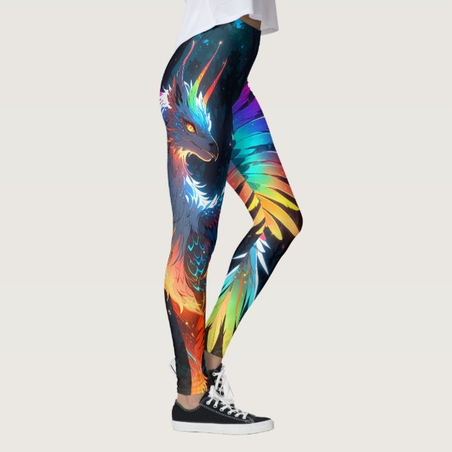 Leggings Neon Phoenix Bird (Derecha)