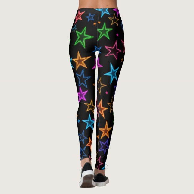 Leggings Neon Stars (Reverso)