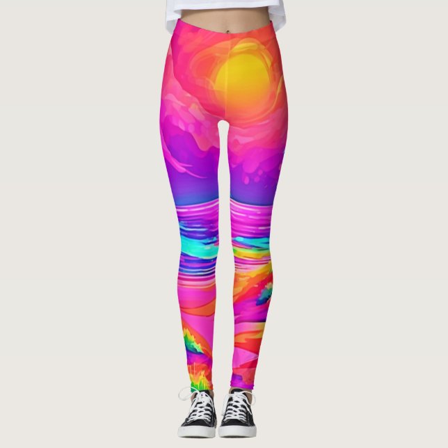 Leggings Neon Sun & Beach Bliss (Anverso)