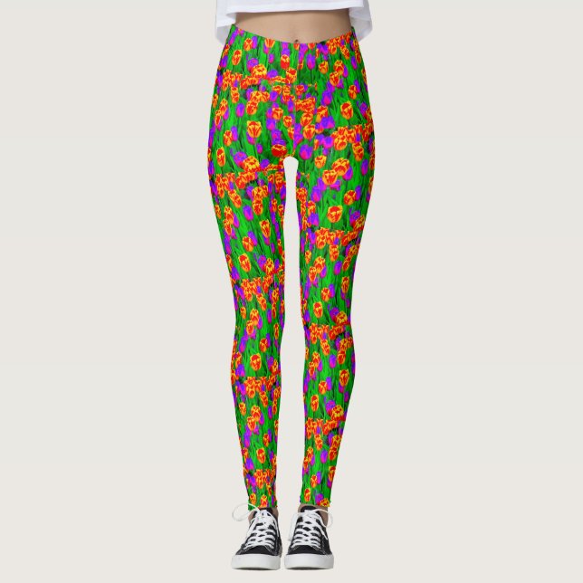 Leggings Neon Tulips (Anverso)