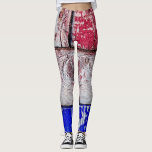 Leggings Neoplasticismo arte de madera divertido único