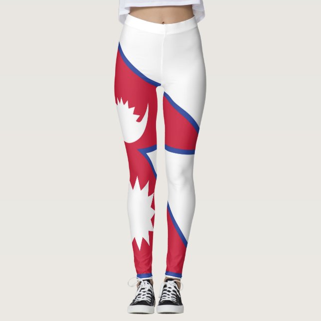 Leggings Nepal Bandera Emblema (Anverso)