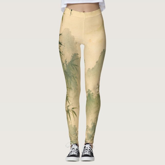 Leggings Niebla de bambú salvia (Anverso)