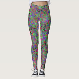 Leggings Niebla de remolino de pintura imperturbable