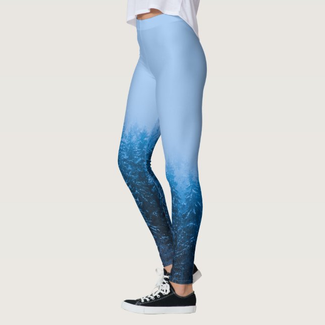 Leggings Niebla sobre bosque cubierto de nieve en el lago B (Izquierda)