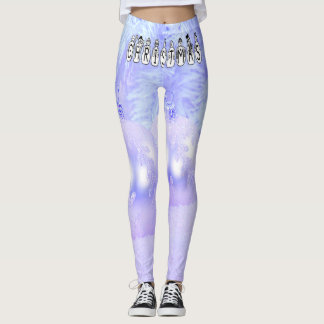 Leggings Nieve de navidad amarga fuente de gente, Nieve de