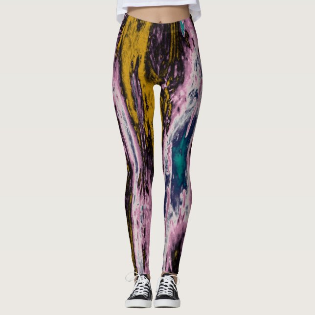 Leggings Nieve en cueva - Piernas (Anverso)