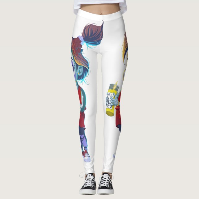 Leggings Niña de Dia de Los Muertos (Anverso)