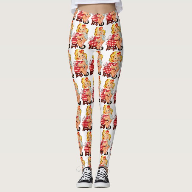Leggings Niña retro vintage (Anverso)