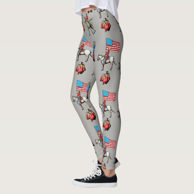 Leggings Niñas y caballos imprimen cualquier leyenda de col (Izquierda)