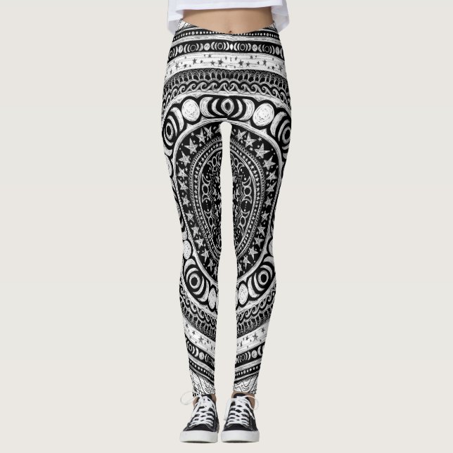 Leggings Niño Moon Mandala Triple Bruja Luna (Anverso)