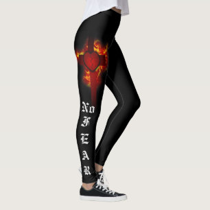 Leggings No hay piernas temerosas. Diseñado por Christine 