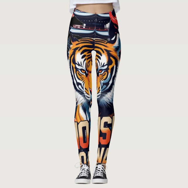 Leggings No hay riesgo de recompensa - Tigre de Samurai (Anverso)