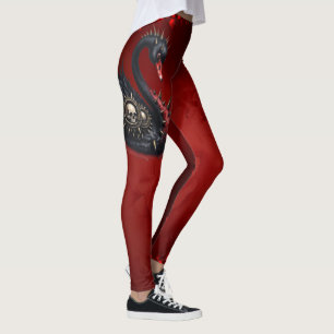 Leggings No tu cisne promedio – Pinchos, calaveras y descar
