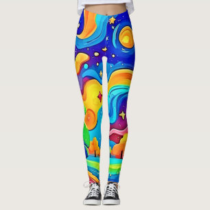 Leggings Noche de ensueño: Paisaje estrellado