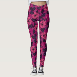 Leggings Noche de Hibiscus