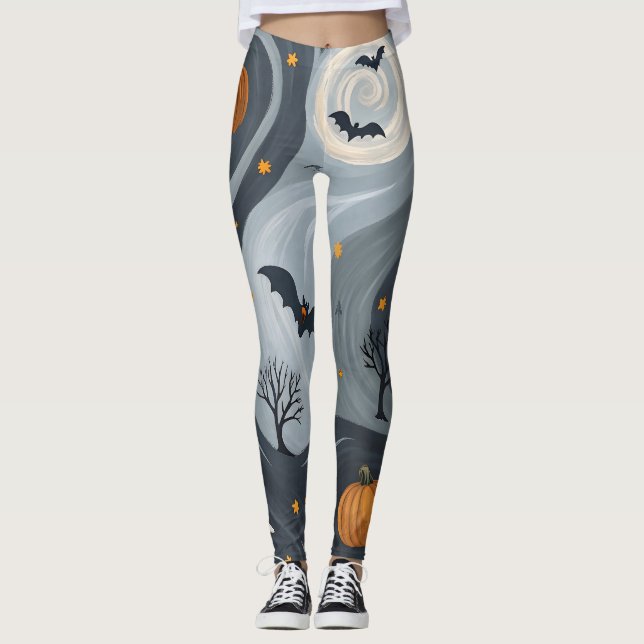 Leggings Noche de la Muerte de Halloween (Anverso)