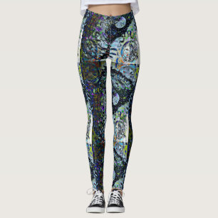 Leggings Noche del búho de la Luna Llena modelada