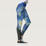 Leggings Noche estrellada, 1889, por Vincent van Gogh<br><div class="desc">Noche estrellada,  1889,  por Vincent van Gogh. Se ve desde la ventana de la sala de asilo de Saint-Rémy-de-Provence,  orientada al este,  justo antes de la salida del sol,  con la adición de un pueblo imaginario.</div>