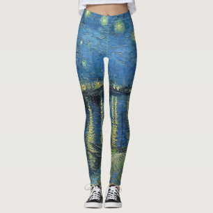 Leggings Noche estrellada sobre Rhone Vincent Van Gogh