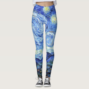 Leggings Noche estrellada Van Gogh Por Todas Partes De La I