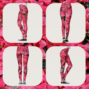 Leggings Nochebuena Roja Festiva