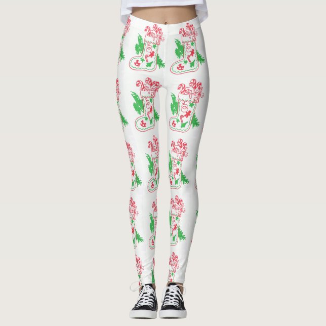 Leggings Nochequeo vintage de Navidad (Anverso)