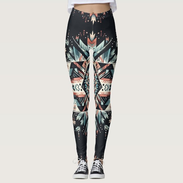 Leggings Noches Animadas (patrón grande) (Anverso)