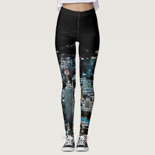 Leggings Noches de luz negra de Nueva York Yoga