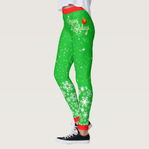 Leggings Noches y estrellas Felices Fiestas (editables)