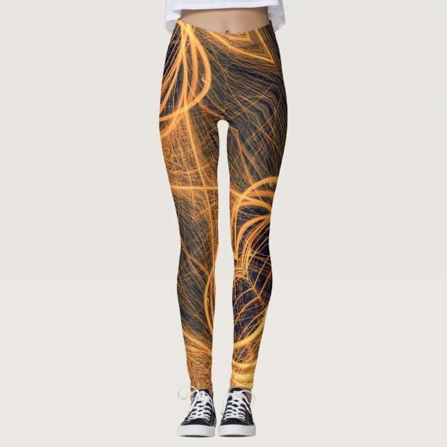 Leggings Nochevieja Fireworks - Power yoga Ir (Anverso)