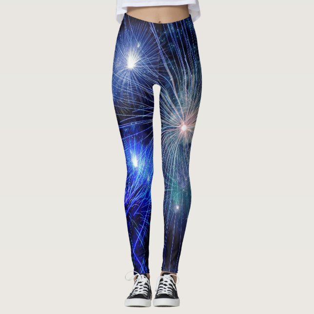 Leggings Nochevieja Fireworks - Power yoga Ir (Anverso)