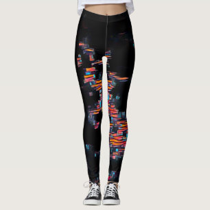 Leggings Nocturna Amor Abstracto Leyendas