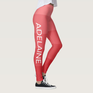 Leggings Nombre blanco   Estiloso 5 bloques de sombras de m