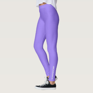 Leggings Nombre de color púrpura de Jacaranda