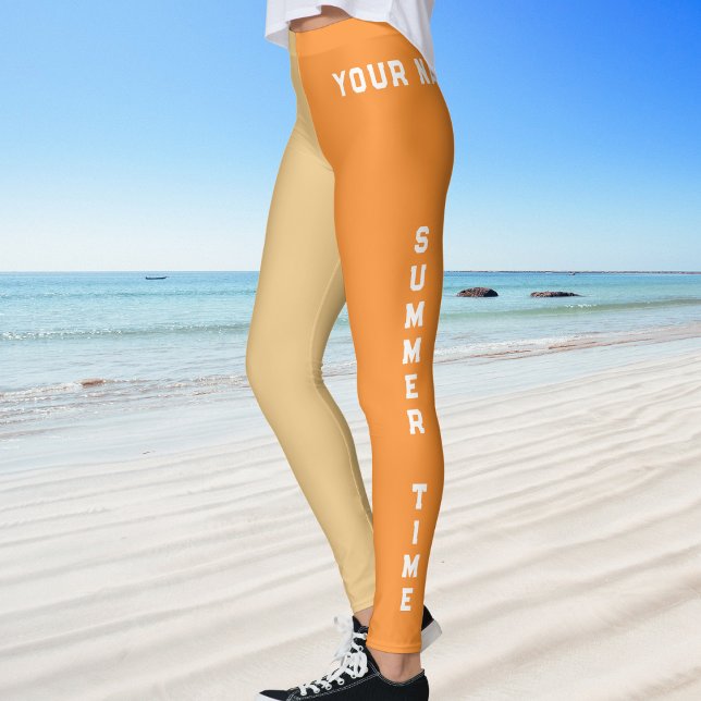 Leggings Nombre de la Deportiva Tiempo de Playa de Verano (Subido por el creador)