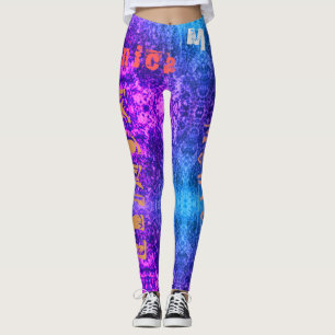 Leggings Nombre de repetición de personalizado Unisex Leggi