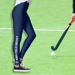 Leggings Nombre del equipo deportivo de hockey sobre hierba