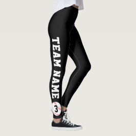 Leggings Nombre del equipo y número del jugador del Persona