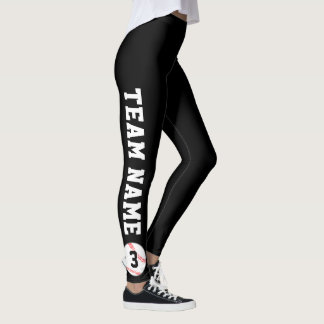 Leggings Nombre del equipo y número del jugador del Persona