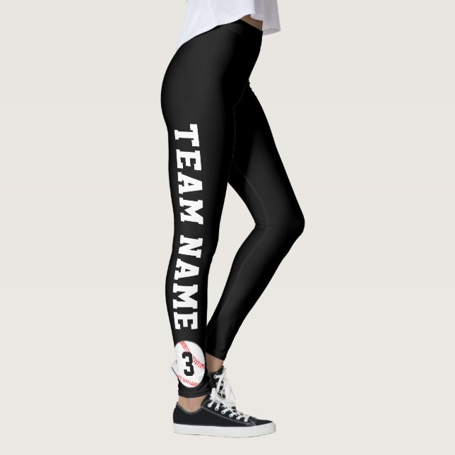 Leggings Nombre del equipo y número del jugador del Persona (Derecha)