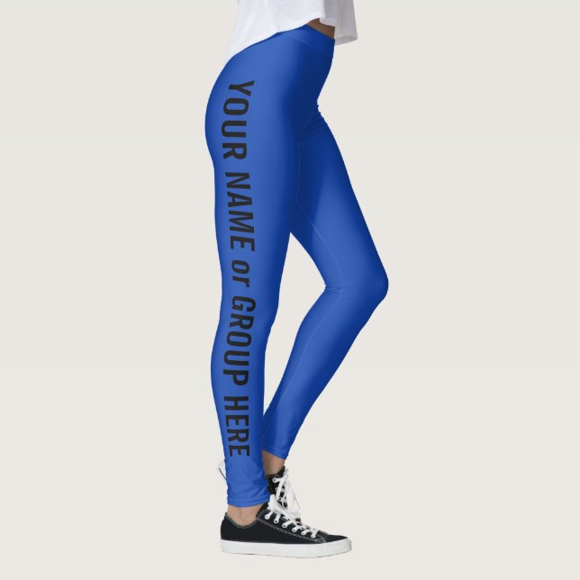 Leggings Nombre del grupo Personalizado del equipo azul Tex (Derecha)