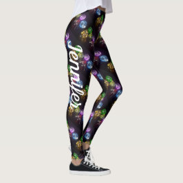 Leggings Nombre personalizado cómodo de los dados de juegos