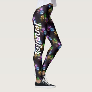Leggings Nombre personalizado cómodo de los dados de juegos
