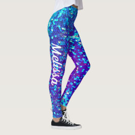 Leggings Nombre personalizado de la sirena de impresión en 