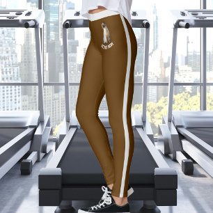 Leggings Nombre Personalizado Gato Siamés Lindo Foto Mascot