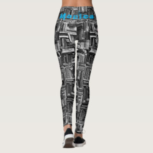 Leggings Nombre personalizado Leggencias negras