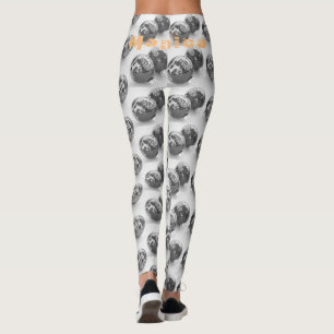 Leggings Nombre personalizado Leggencias negras